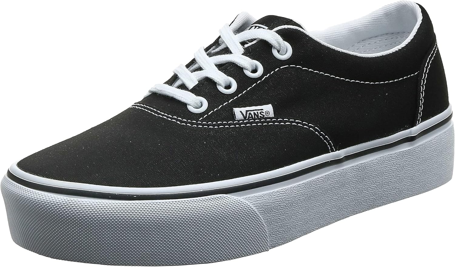 Vans Unisex Old Skool Classic Skate Shoes 8 Black Canvas Black White 187