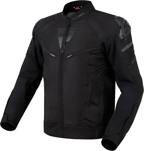 Rebelhorn Kurtka Motocyklowa, Czarny, 6XL