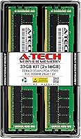Vista 162 de A-Tech 4GB DDR4 2133MHz PC4-17000 ECC RDIMM 1Rx8 Single Rank 1.2V ECC Registered DIMM de 288 pines Módulo de actualización de memoria RAM