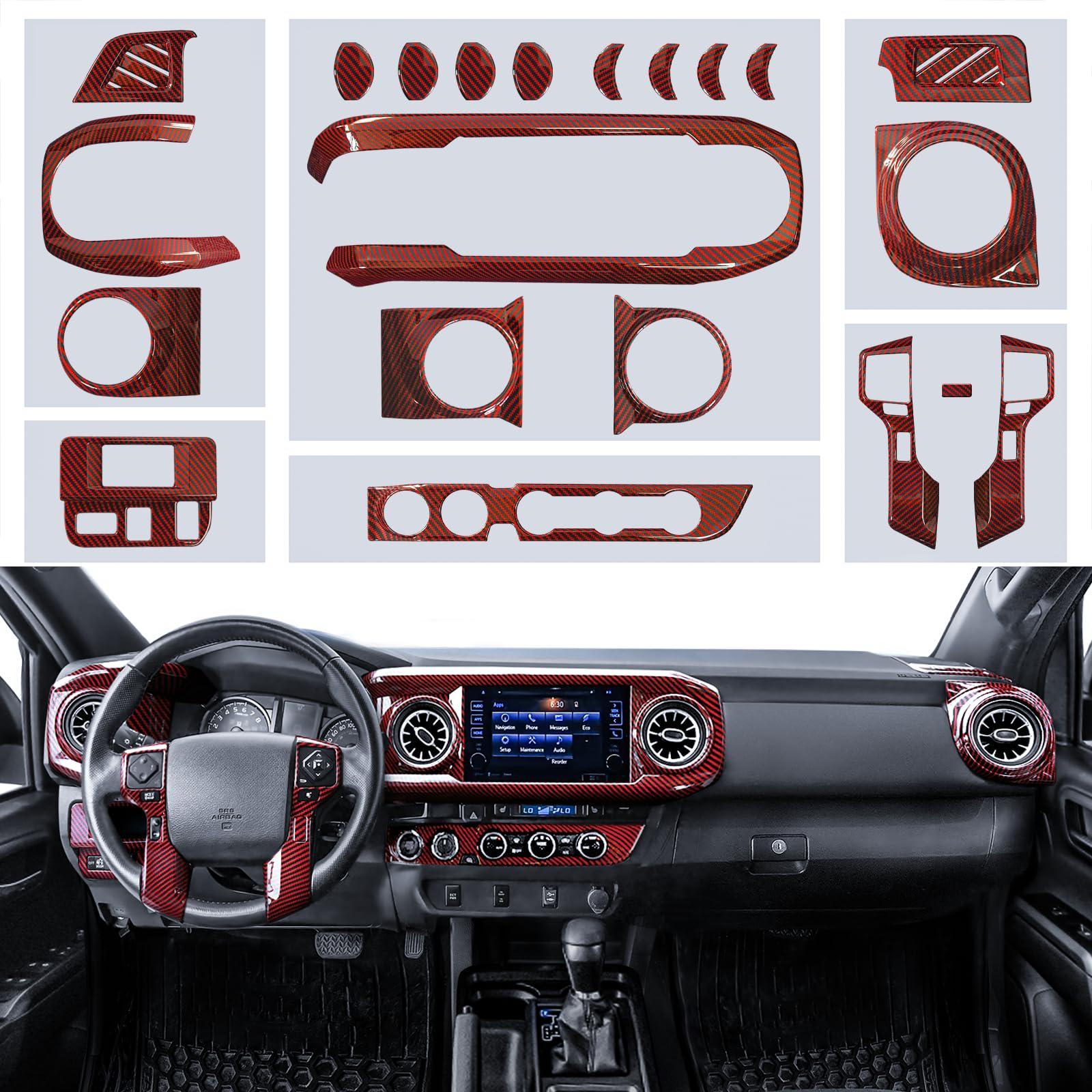 tacoma interior modifications, moulding cover trims custom fit for 3rd gen tacoma 2016-2023 crew & doudble cab only, tacoma decoration, tacoma trims, tacoma mods, tacoma accessory