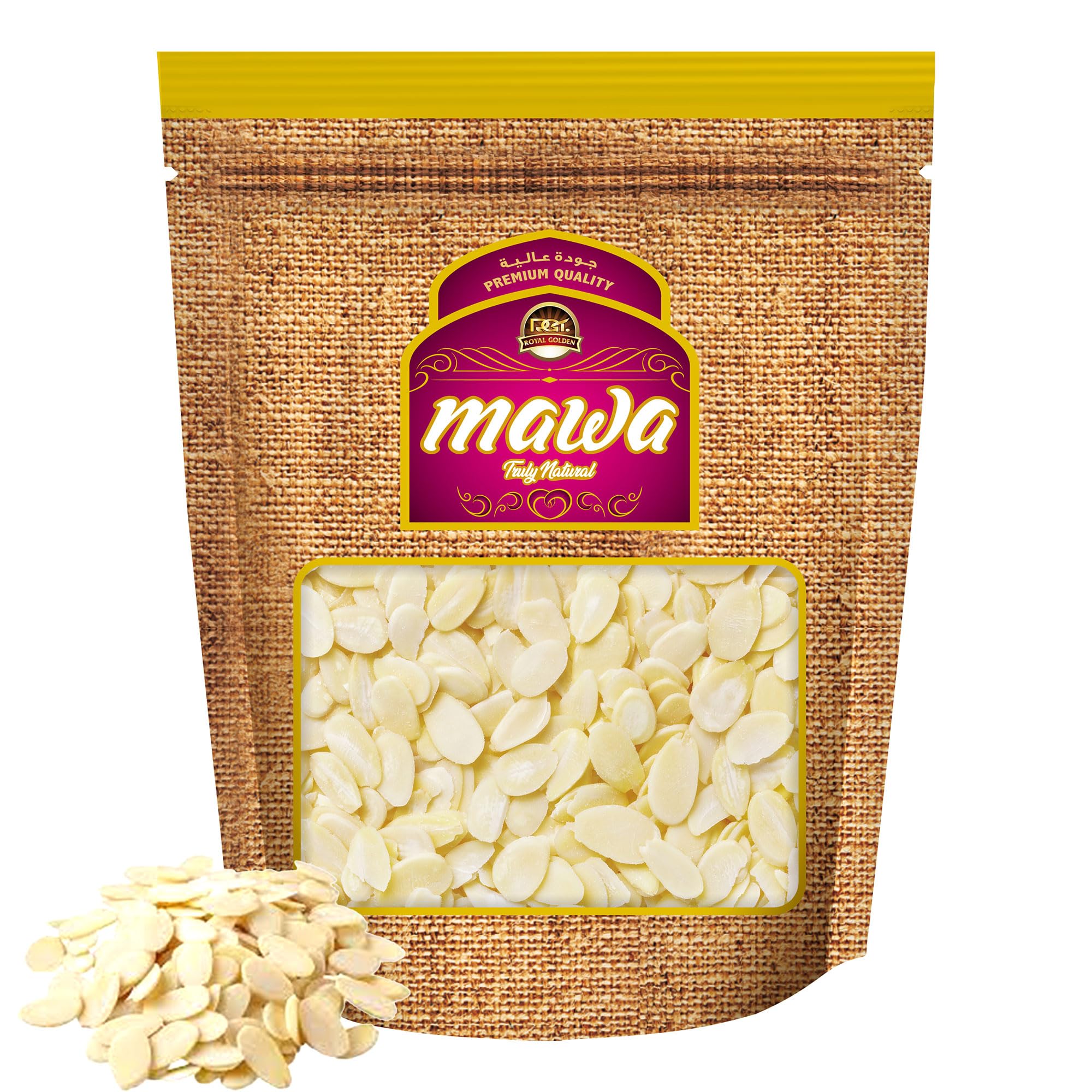 Mawa Sliced Raw Almond | Badam 1kg | Almonds Nuts Snack | Sliced Almonds 1kg | All Natural