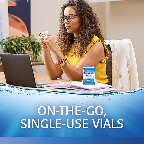 Miniatura 6 de Refresh Classic Lubricant Eye Drops, sin conservantes, recipientes de un solo uso de 0.01 onzas líquidas, 30 unidades (paquete de 1)