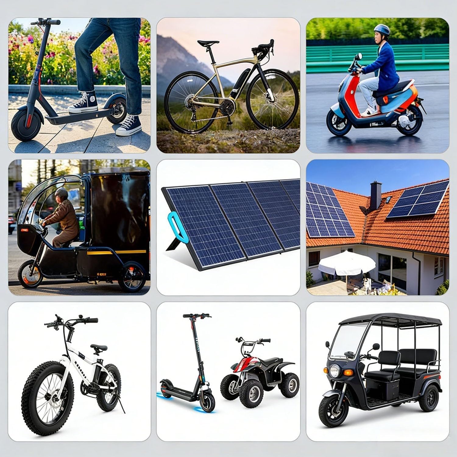 Batterie Trottinette Électrique 48V 10500Ah pour Scooter Vélo Électrique 48V Protection BMS 13S2P pour Kit De Moteur 250W 500W 800W avec Chargeur