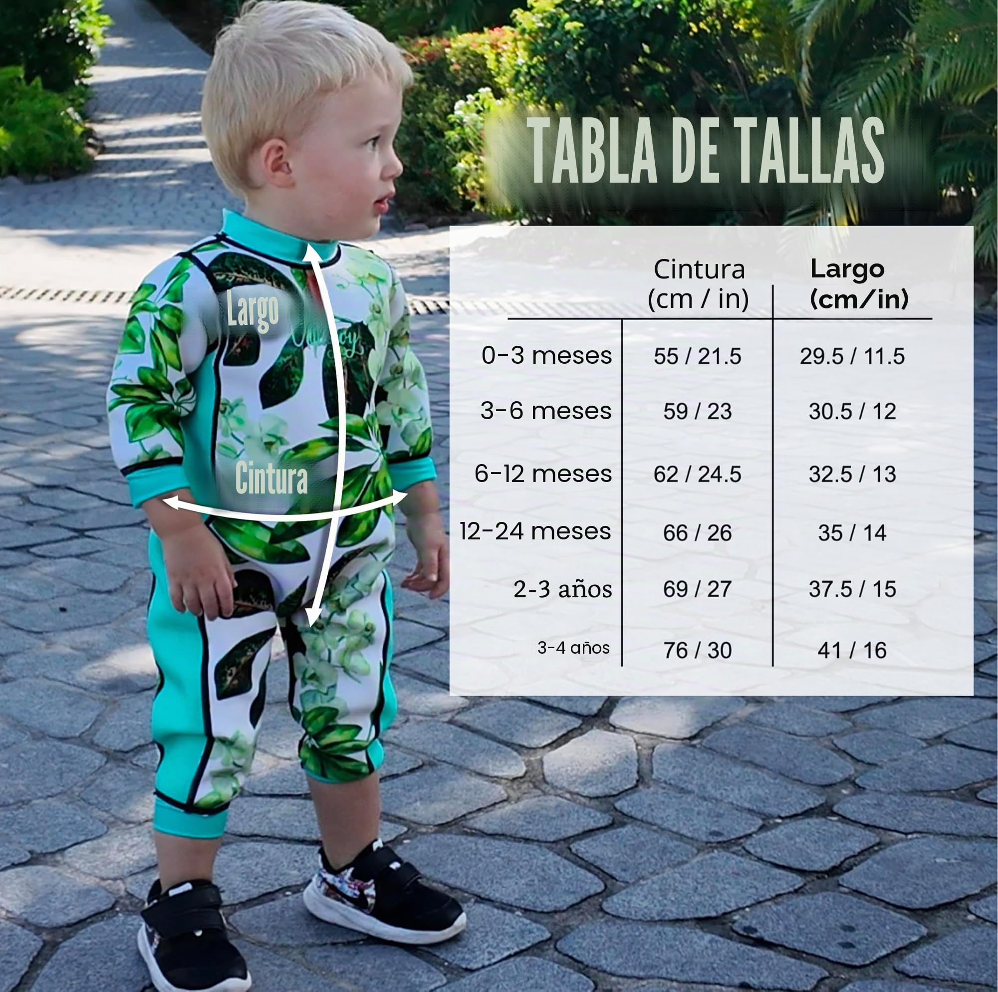 Warmsy - Traje de baño de Neopreno Warmsy | para bebés y niños pequeños | Diseño 2 en 1 con Estampados Reversibles