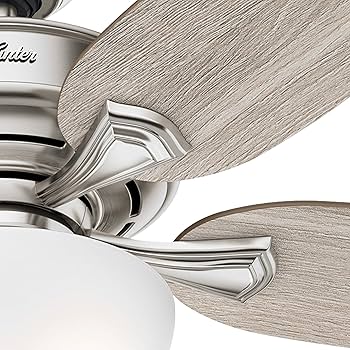 チンバウ  CONTEMPORANEA Amazon.com: Hunter Fan 54 inch Casual Brushed Nickel Indoor