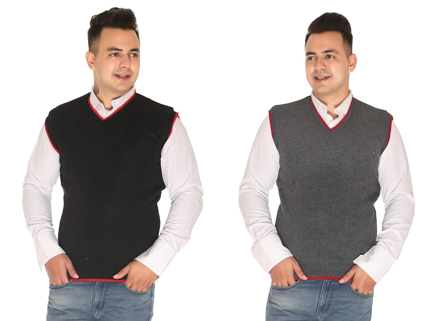 Half Sleeve Wool Designer Sweater 