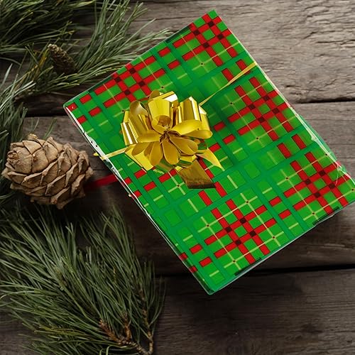 Miniatura 6 de CMFYHM Rollo de papel de celofán navideño (34 pulgadas x 100 pies) de grosor de 3 mil de grosor para cestas, cajas, vino, decoración de Navidad