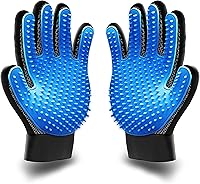 KENNELS & KATS Deshedding Grooming Gloves for Dogs Cats Horses - 260 Silicone Nubs, All Coats, Wet/Dry Pet Hair Removal Mitt