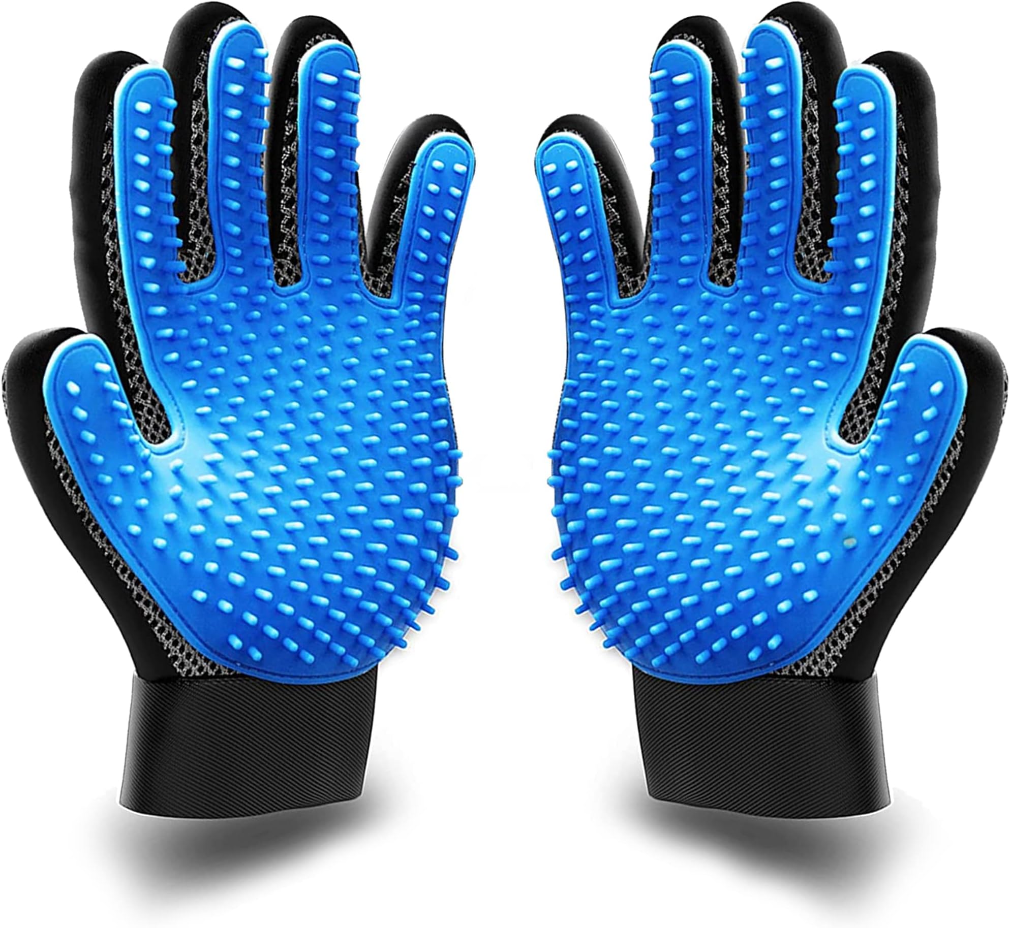 KENNELS & KATS Pet Grooming Gloves | Deshedding Glove for Easy, Mess-Free Grooming | Grooming Mitt for Dogs, Cats, Rabbits & Horses with Long/Short/Curly Hair | Pet Hair Gloves for Pet Hair Removal