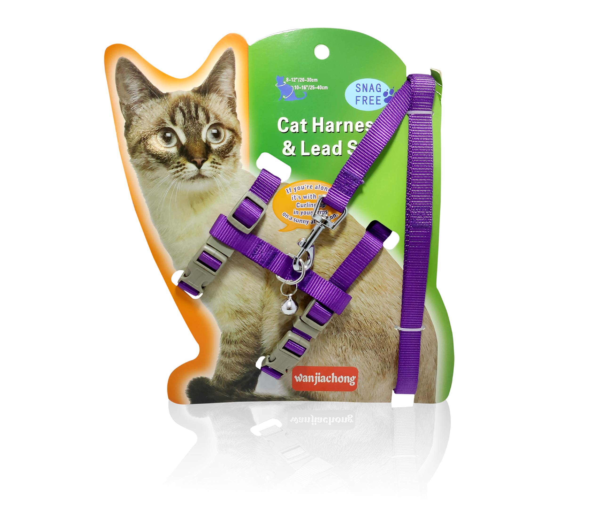 Pets Empire Cat Walking Harness & Leash Set Adjustable Small Puppy Kitten Rabbit Harness (Purple) (B08W58GLKT) Amazon Price History, Amazon Price Tracker