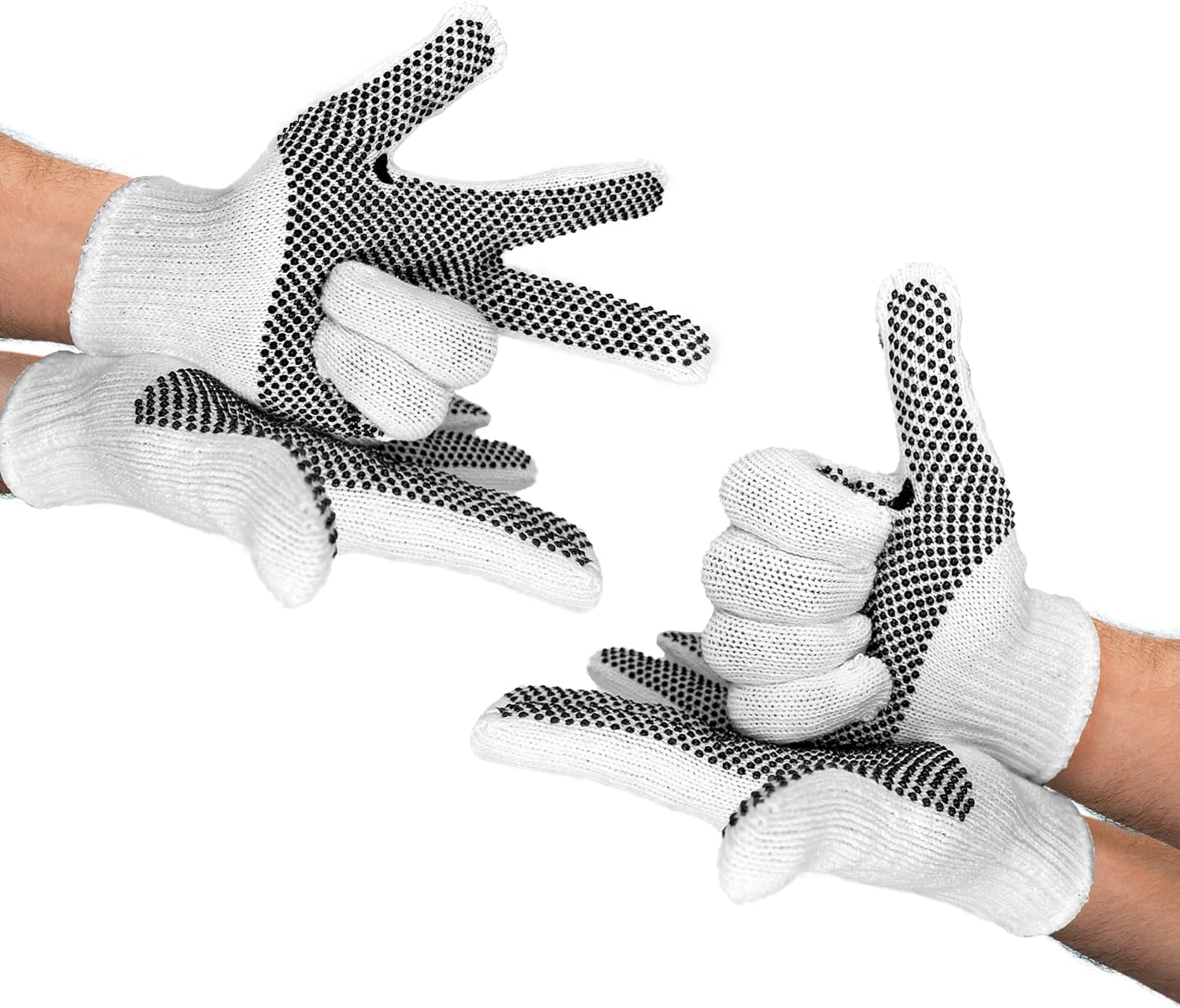 PVC Dotted Gloves. Cotton Work Gloves with Single Dot. Cotton Gloves BBQ. PVC Knit Gloves. Cotton Grilling Gloves