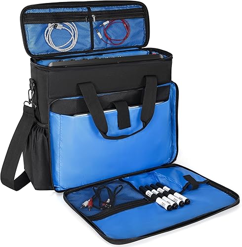 Miniatura 9 de AKOZLIN Bolsa de viaje acolchada para mezclador de DJ, bolsa de hombro de 20.5 × 3.15 x 13 pulgadas, apta para Pioneer Flx 4 DDJ DJ Lite SB 2 3 SB2