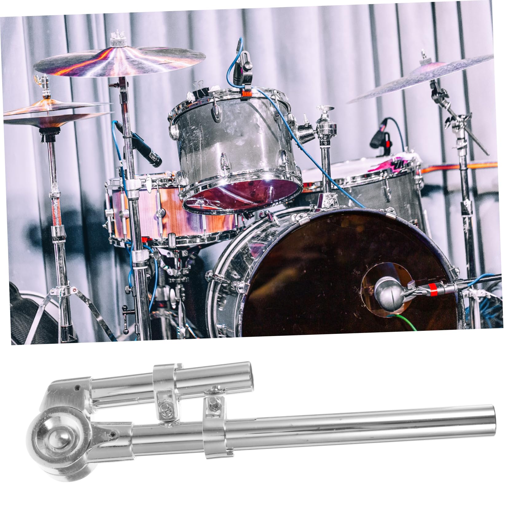 Toyvian Soporte Para Tom Soporte Para Instrumento De Percusión Fácil De Instalar Alta Estabilidad