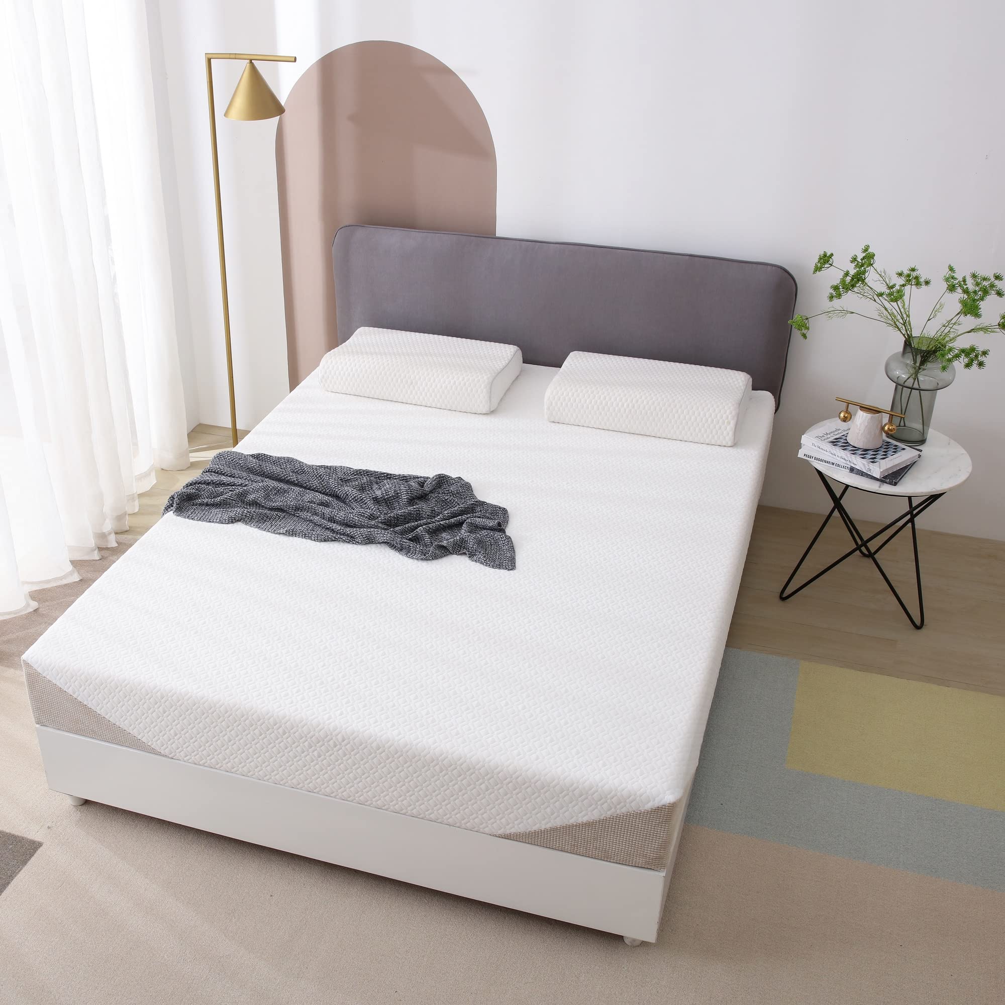 Queen 8 inch Memory Foam Mattress Queen Size, Medium Feeling, Made in USA