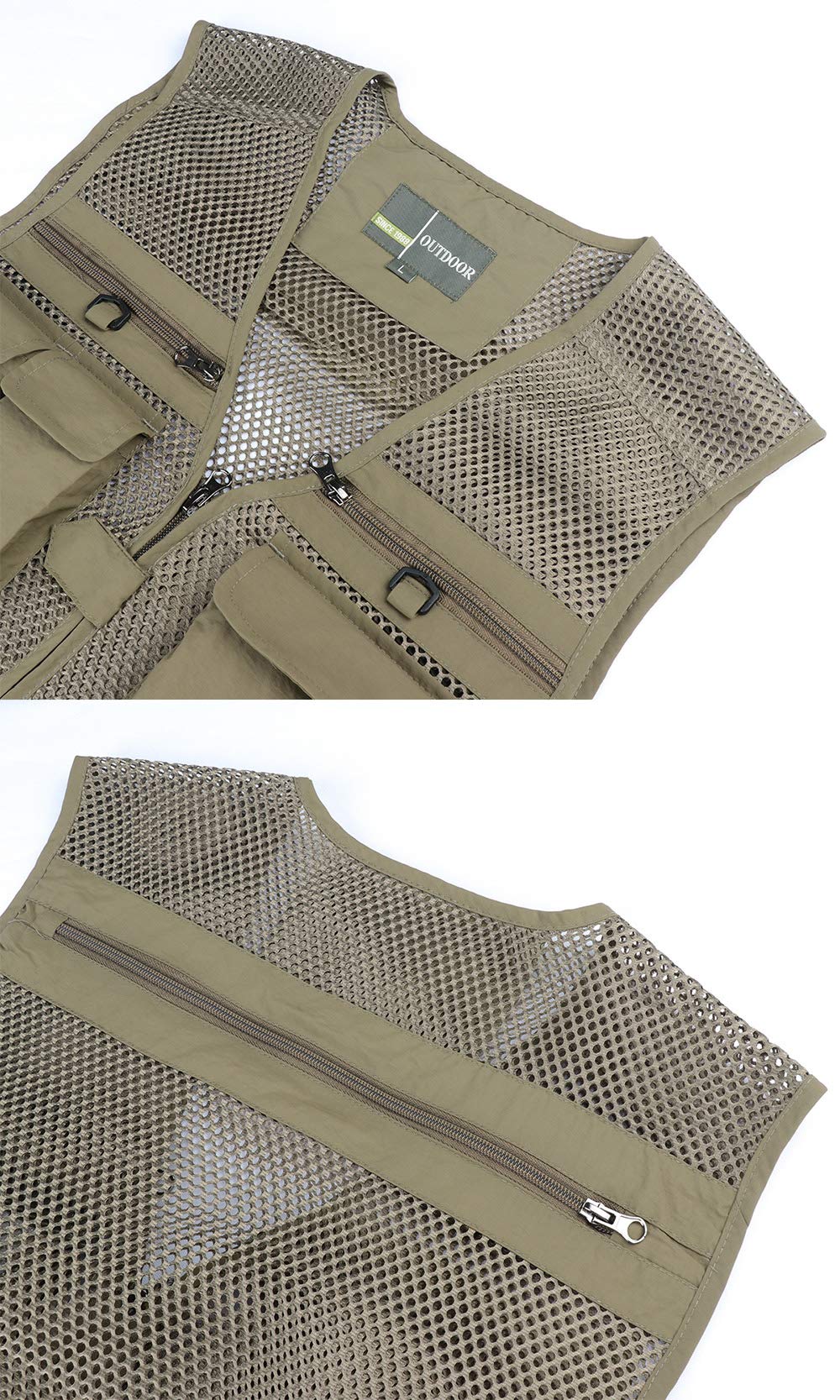 Męska outdoorowa szybkoschnąca kamizelka wędkarska wiele kieszeni siatka kamizelka kamizelka kamizelka top wielofunkcyjny kemping polowanie kamizelka kamizelka kamizelka z 16 kieszeniami