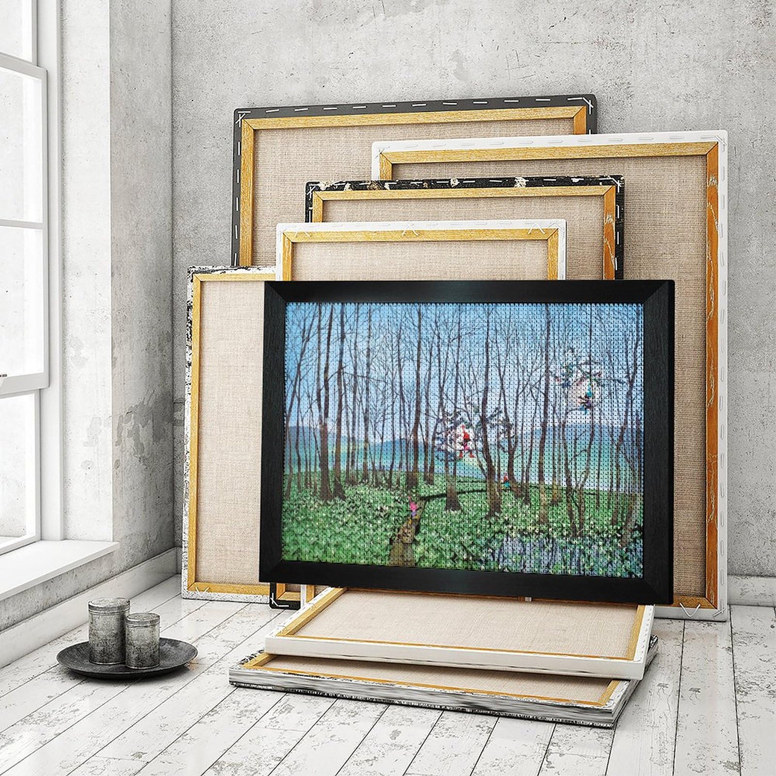 Amazon.co.jp: 藤城清治 湿原のミズバショウとこびと ダイヤモンド画