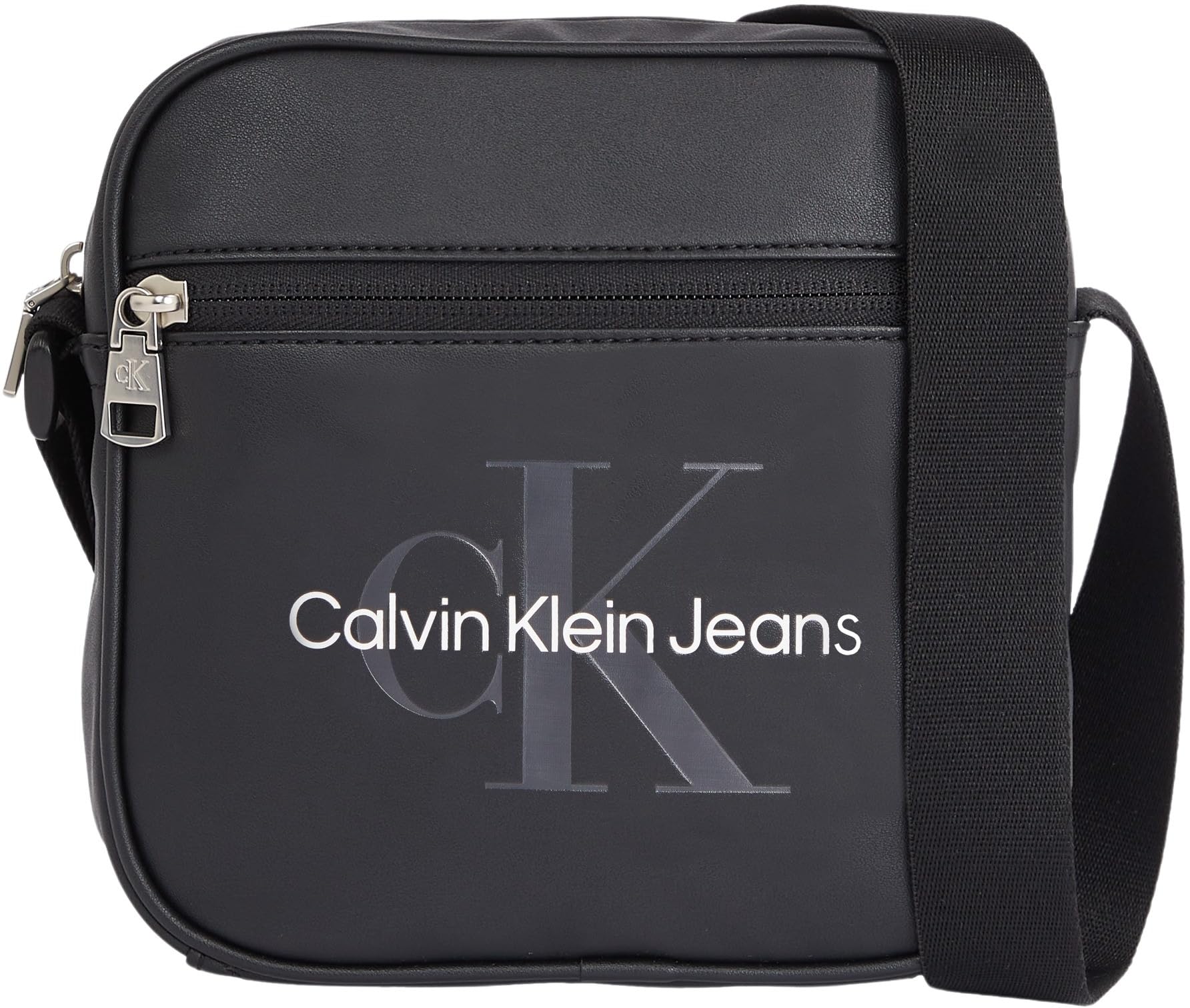 Calvin Klein Herren Umhängetasche Monogram Soft Camera Bag Klein, Schwarz (Black), Einheitsgröße