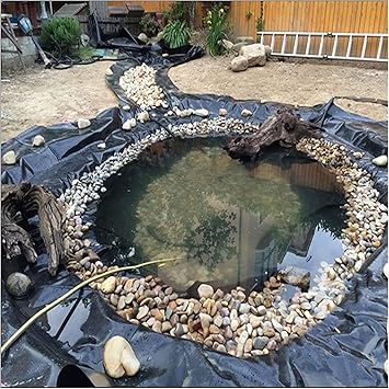 Image ZARBAILRE Pond Skins Waterproof, Membrane for Fish Ponds Strong Weather Resistance, Pond Liner Easy to fold for koi and Fish Pond Fountains and Streams (A 46ftx46ft/14x14m) Image ZARBAILRE Pond Skins Waterproof, Membrane for Fish Ponds Strong Weather Resistance, Pond Liner Easy to fold for koi and Fish Pond Fountains and Streams (A 46ftx46ft/14x14m)