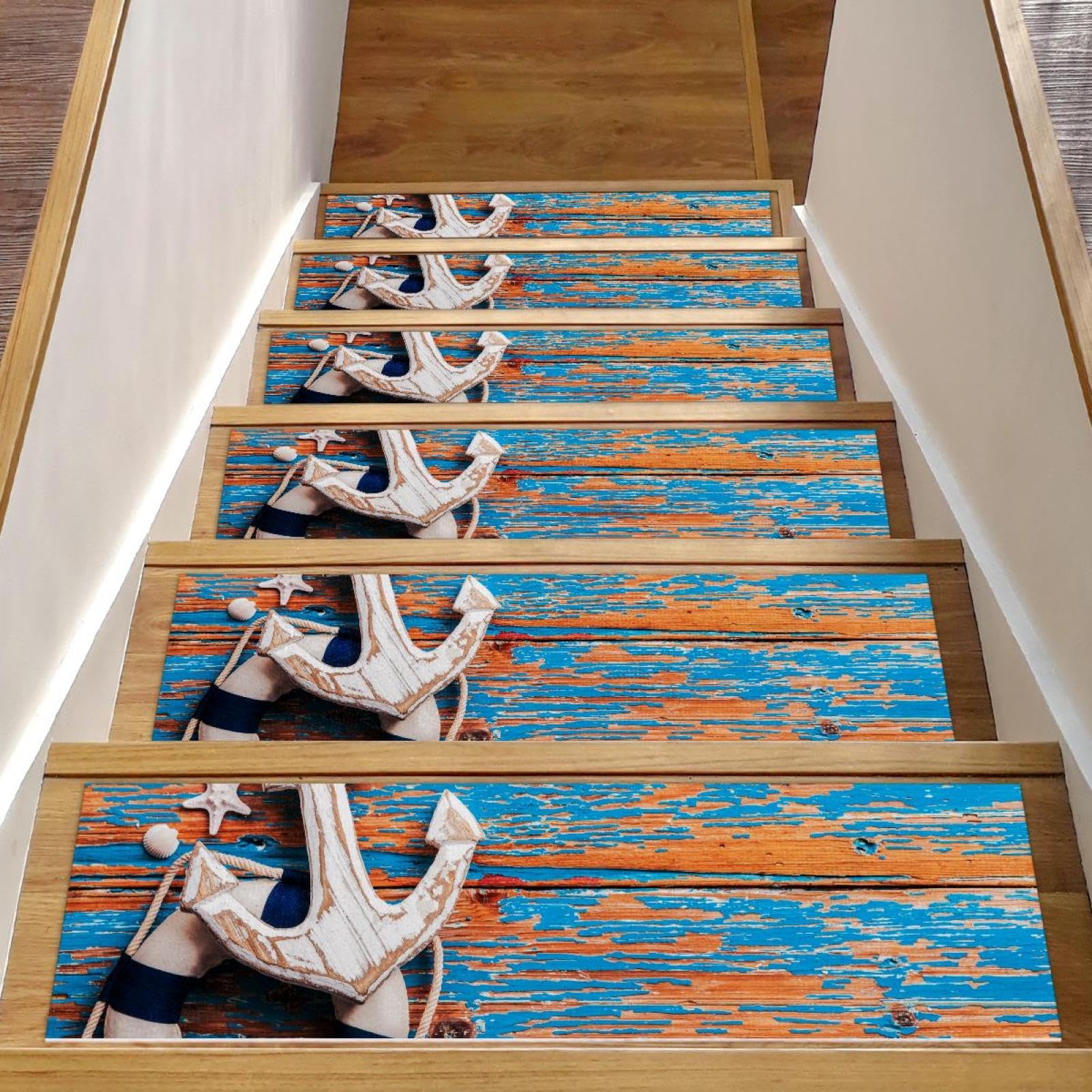 Alfombra antideslizante para peldaños de madera interiores pack de 15