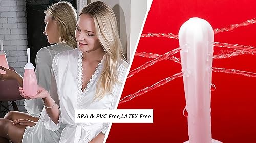 Miniatura 3 de Sistema de limpieza vaginal natural, libre de BPA y PVC, compatible con DMSO / MMS, rosa