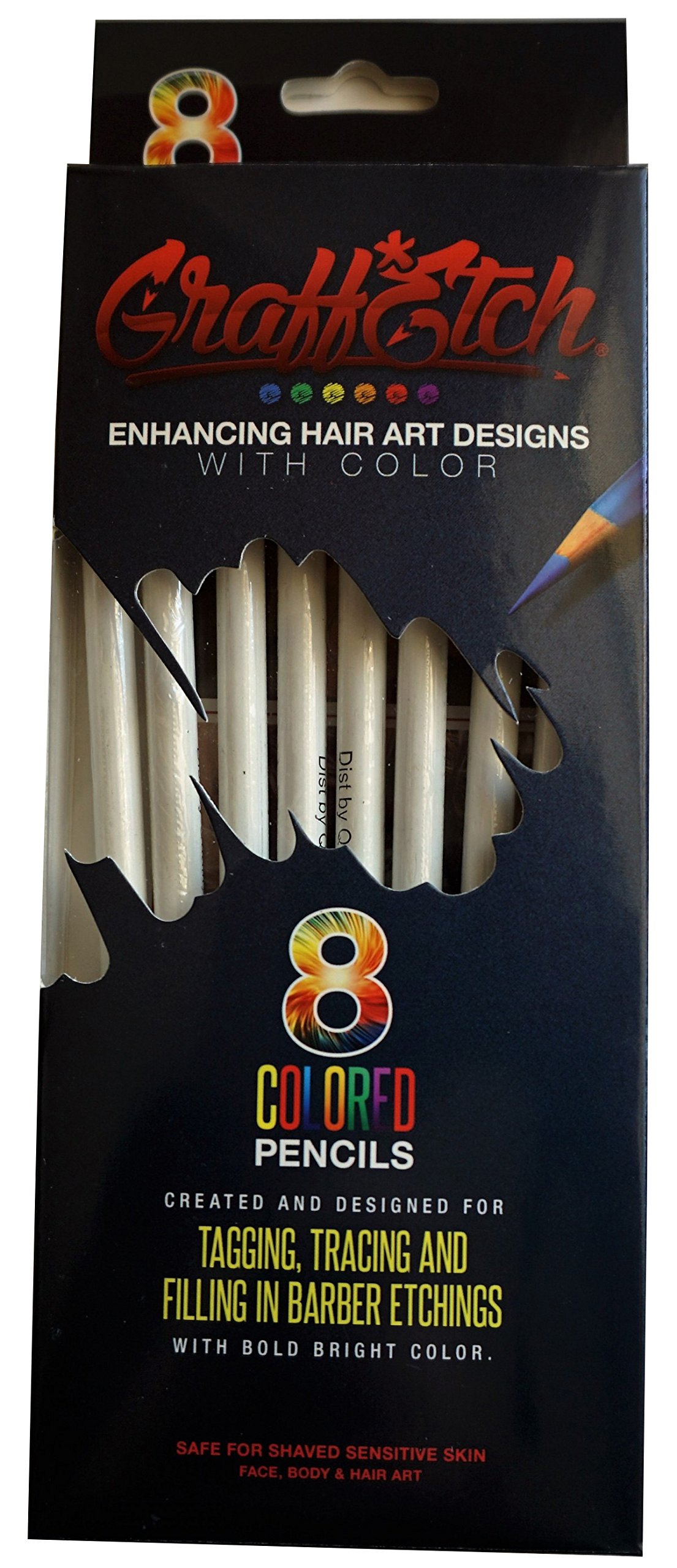 Graff Etch PENCIL ME IN Etching Hair/Skin Pattern Color Pencils (WHITE)
