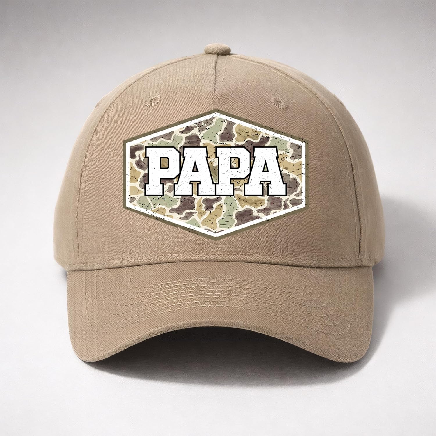 Personalized Printed Baseball Cap for Dad and Papa, Custom Name Printed Hat, Adjustable Classic Dad Cap, Casual Family - Image 5