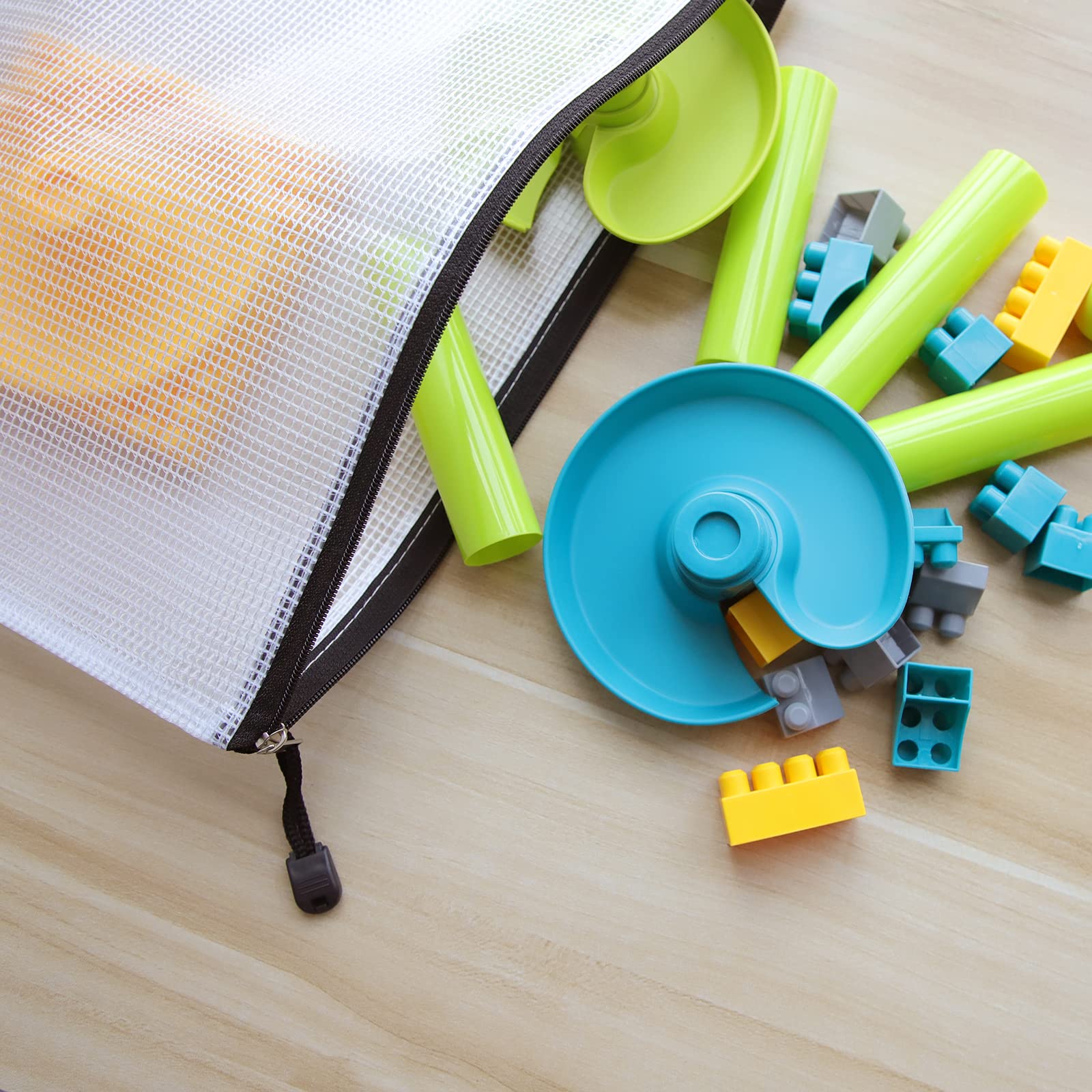 Dokumententasche A4 mit Reißverschluss, 24 Stück, Dokumentenmappe A4, Zip Beutel Schwarz, Wasserdicht, Robust, für Büro Schule Haushalt
