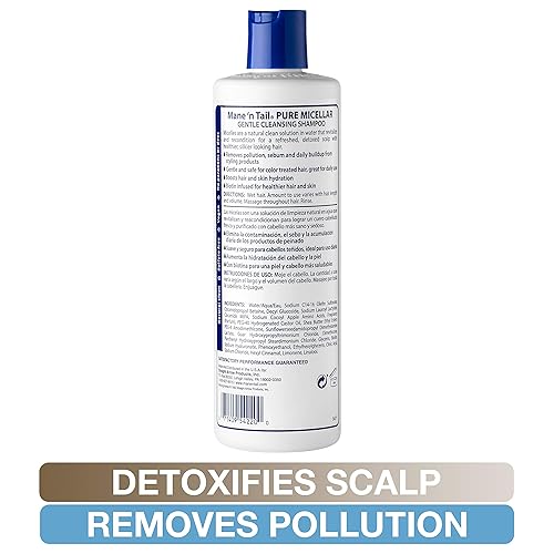 Miniatura 4 de Mane 'n Tail Champú sin sulfato micelar, transparente, 11.2 onzas