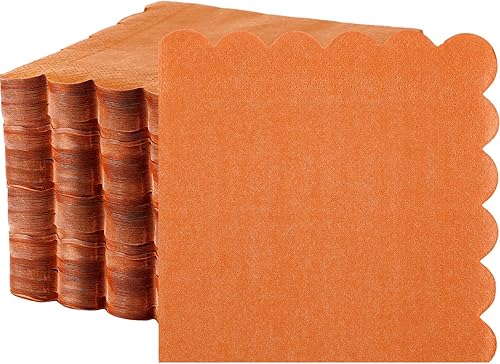 Miniatura 33 de Fuutreo 200 servilletas de cóctel de 2 capas con bordes festoneados plegadas de 5 x 5 pulgadas, desechables para cenas, bodas, fiestas de Verde