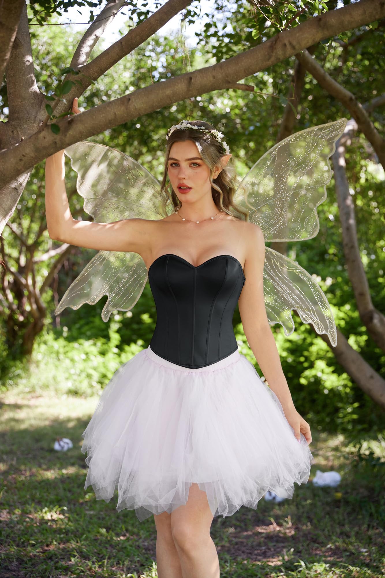 SCARLET DARKNESS Corset Renaissance pour femme avec col en cœur | Tissu satiné lisse, corset sans bretelles, design de taille galbant, style rétro et décontracté