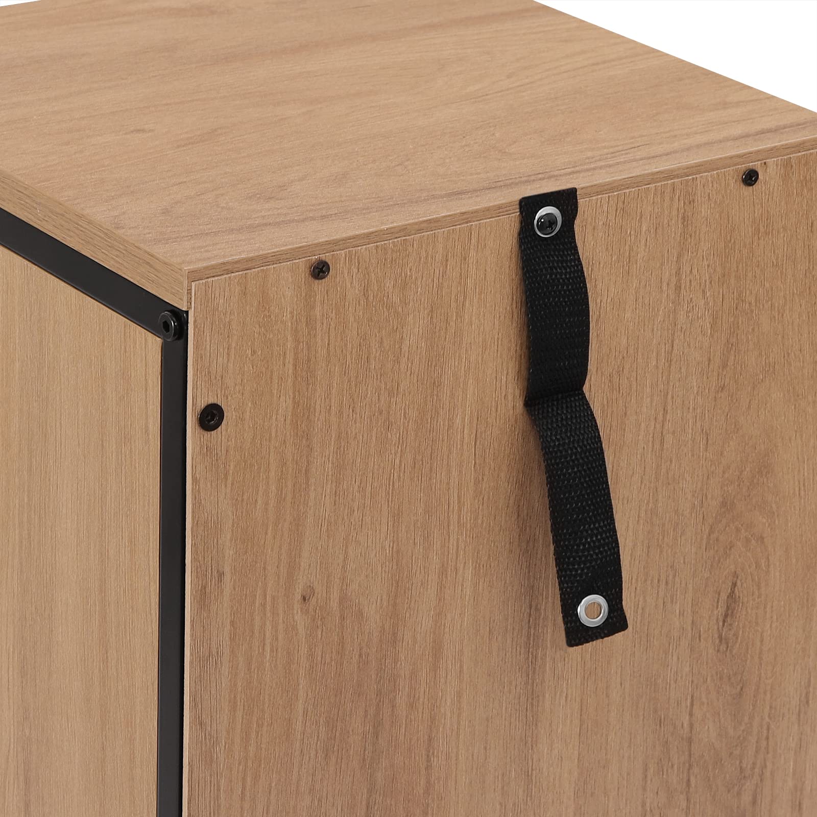 EUGAD Badezimmerschrank, Badschrank, Kommode mit 4 Schubladen, Beistellschrank, Schrank für Badezimmer, Wohnzimmer, Schlafzimmer, Küche, Flur, aus Metall + Holzwerkstoff, 30x82x30 cm