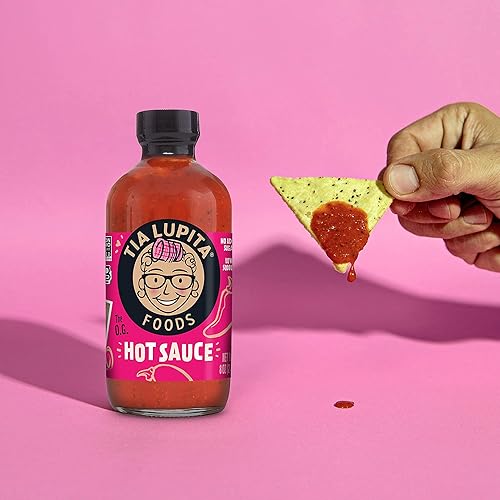 Miniatura 3 de Tia Lupita Chipotle - Salsa picante  8 oz x 1 botella  Calor sabroso, especias medianas, ahumado, cuerpo completo, sin gluten, sin OMG, sin azúcar,