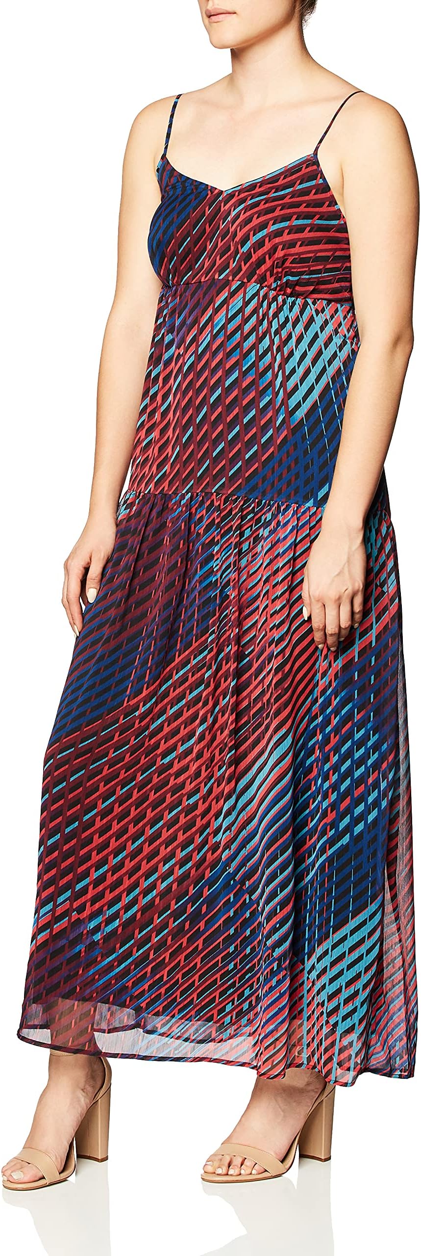 PARIS SUNDAY Women's Spaghetti Strap Maxi A-Line Dress