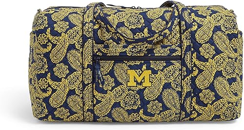 Vera Bradley Women's Cotton Collegiate Large Travel Duffle Bag (Multiple Teams Available)