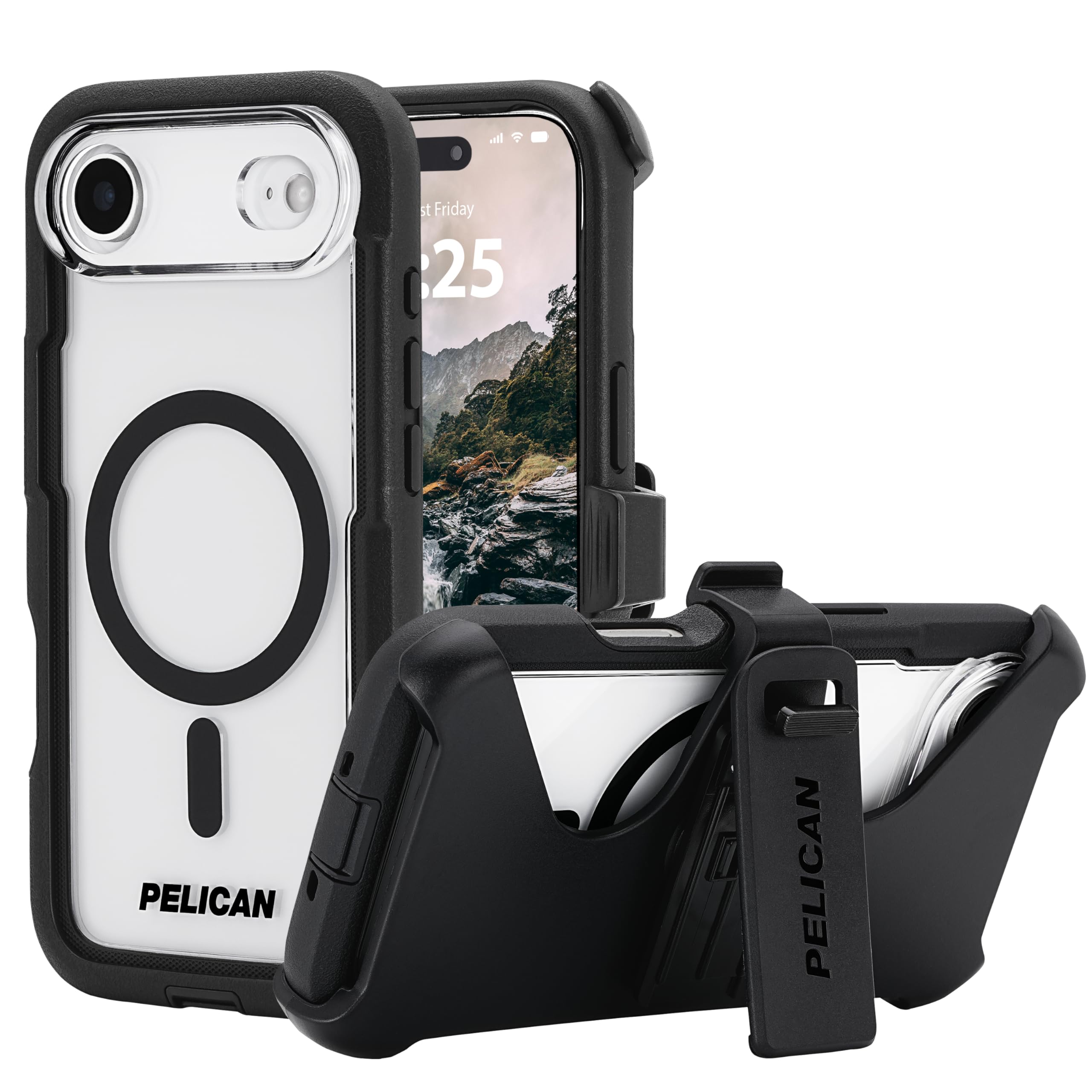 Pelican Voyager iPhone Air Case [Compatible with MagSafe] Rugged Phone Case w/ 24ft Military-Grade Drop Protection - Heavy Duty Phone Cover w/Belt