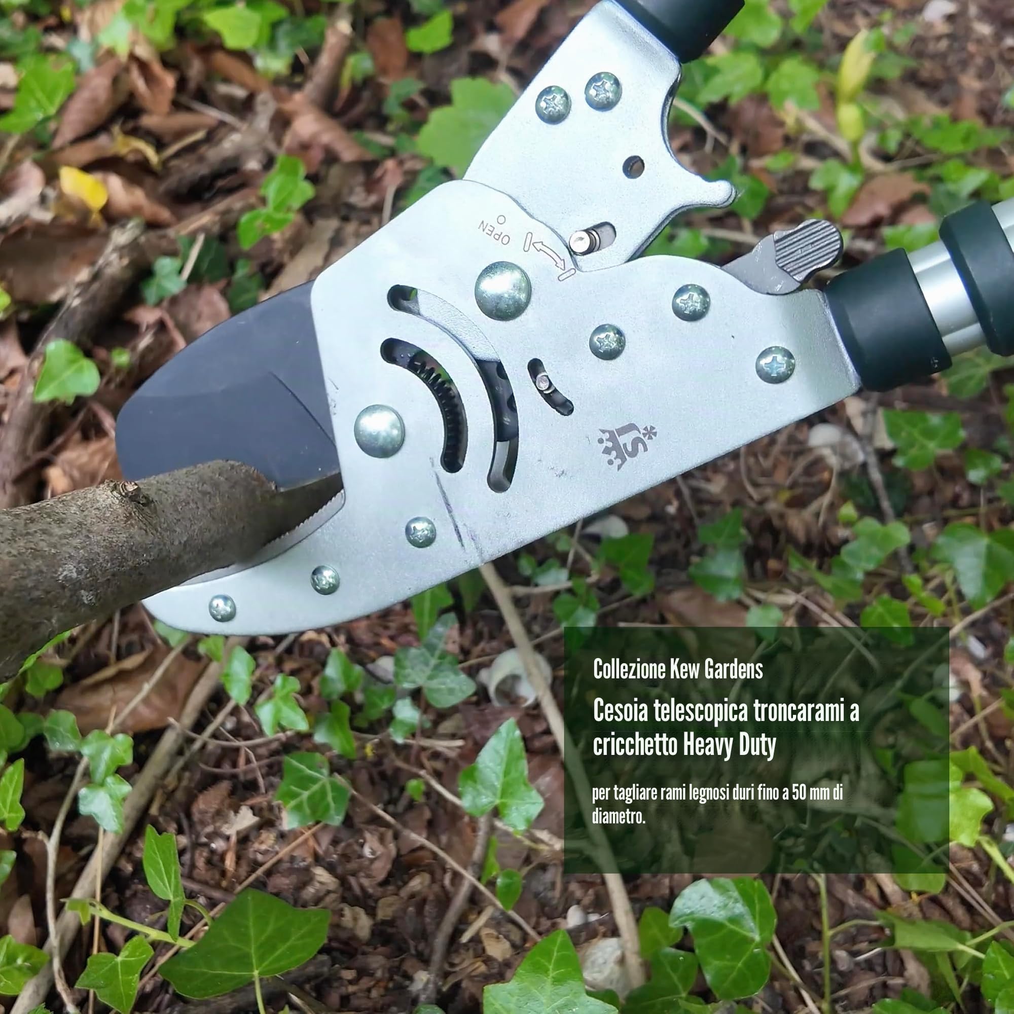 Spear & Jackson 8290KEW Troncarami telescopico a cricchetto Razorsharp della collezione Kew Gardens Razorsharp