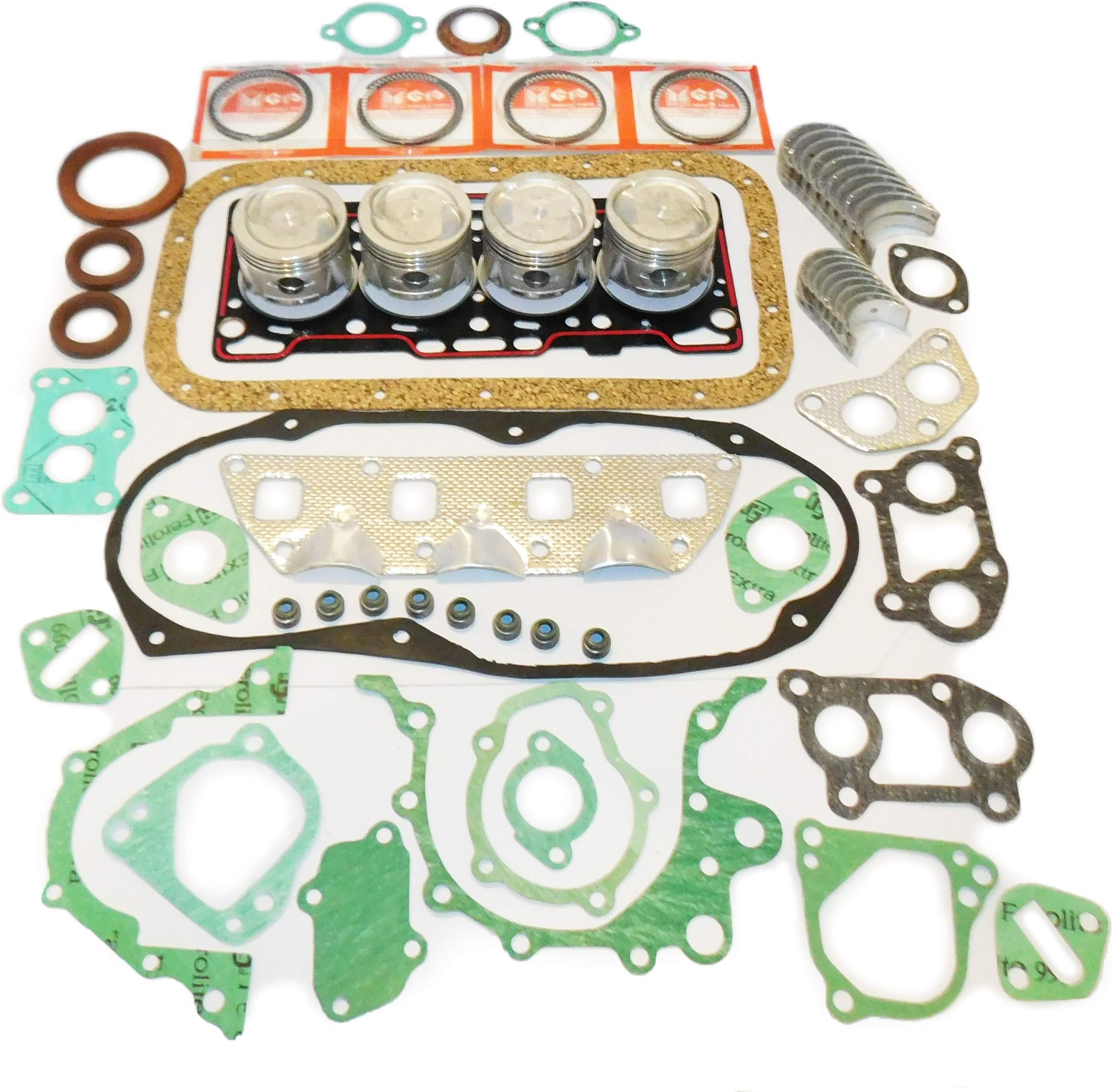 F10A 1.0 L (970 cc 59 cu in 65.5 x 72.0 mm) ENGINE TOP END REBUILD RECO KIT PISTON RING GASKET ENGINE BEARINGS SAMURAI SJ410 SIERRA JIMNY SAMURAI SUPER CARRY ST100 RASCAL PRONTO SCURRY SF410