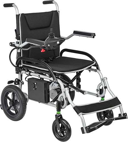 Miniatura 2 de Silla de ruedas eléctrica, ligera 37.5 libras, potencia de motor plegable de 180 W, batería de 10 AH, rango de 12 millas para adultos, sillas de