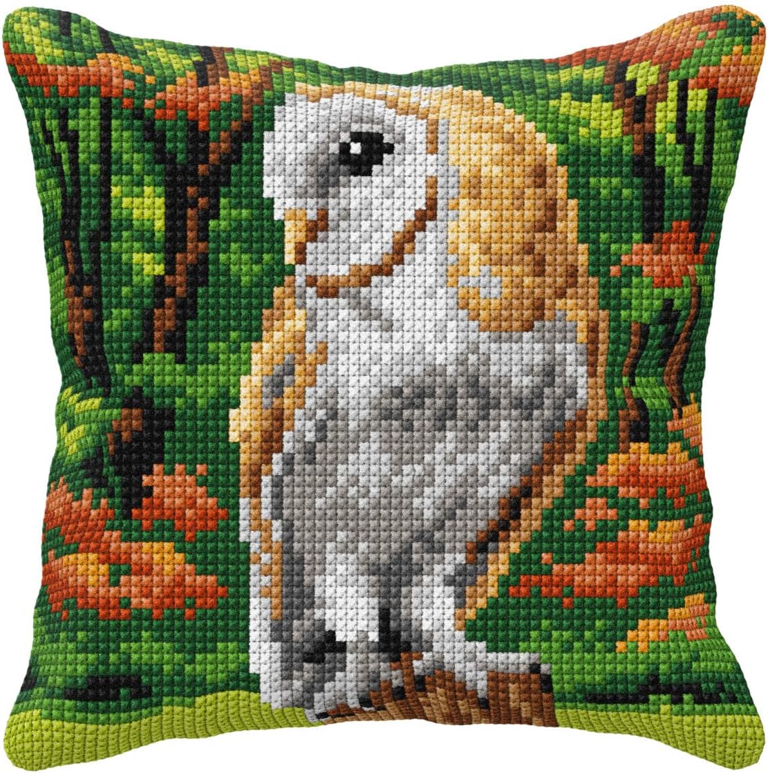 Cushion OWL - Cross Stitch Kit: Cushion: Owl - Orchidea