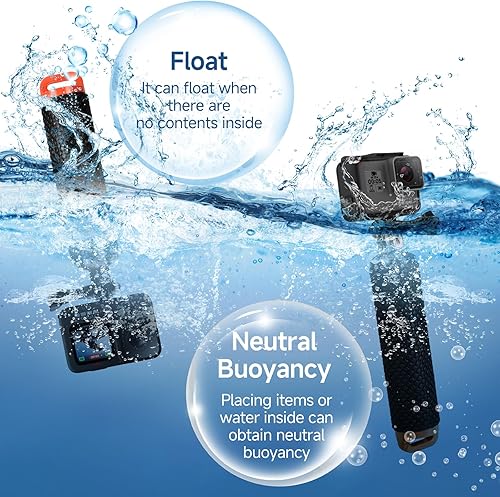 Miniatura 4 de Mystery Impermeable GoPro de mano subacuático deporte selfie stick monopod poste flotante agarre de mano (mango de mango) mango de buceo trípode