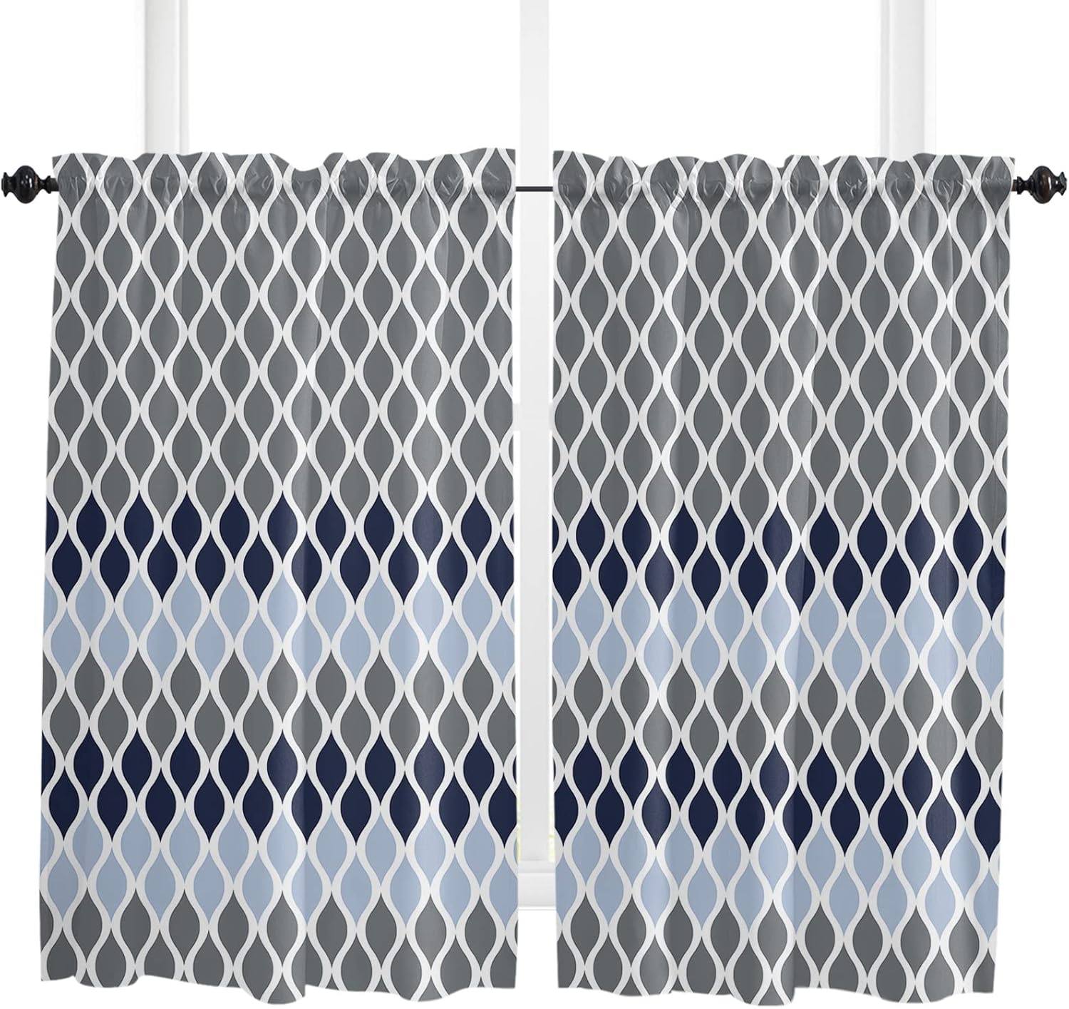 Window Curtains 45 Inch Length for Living Room Bedroom