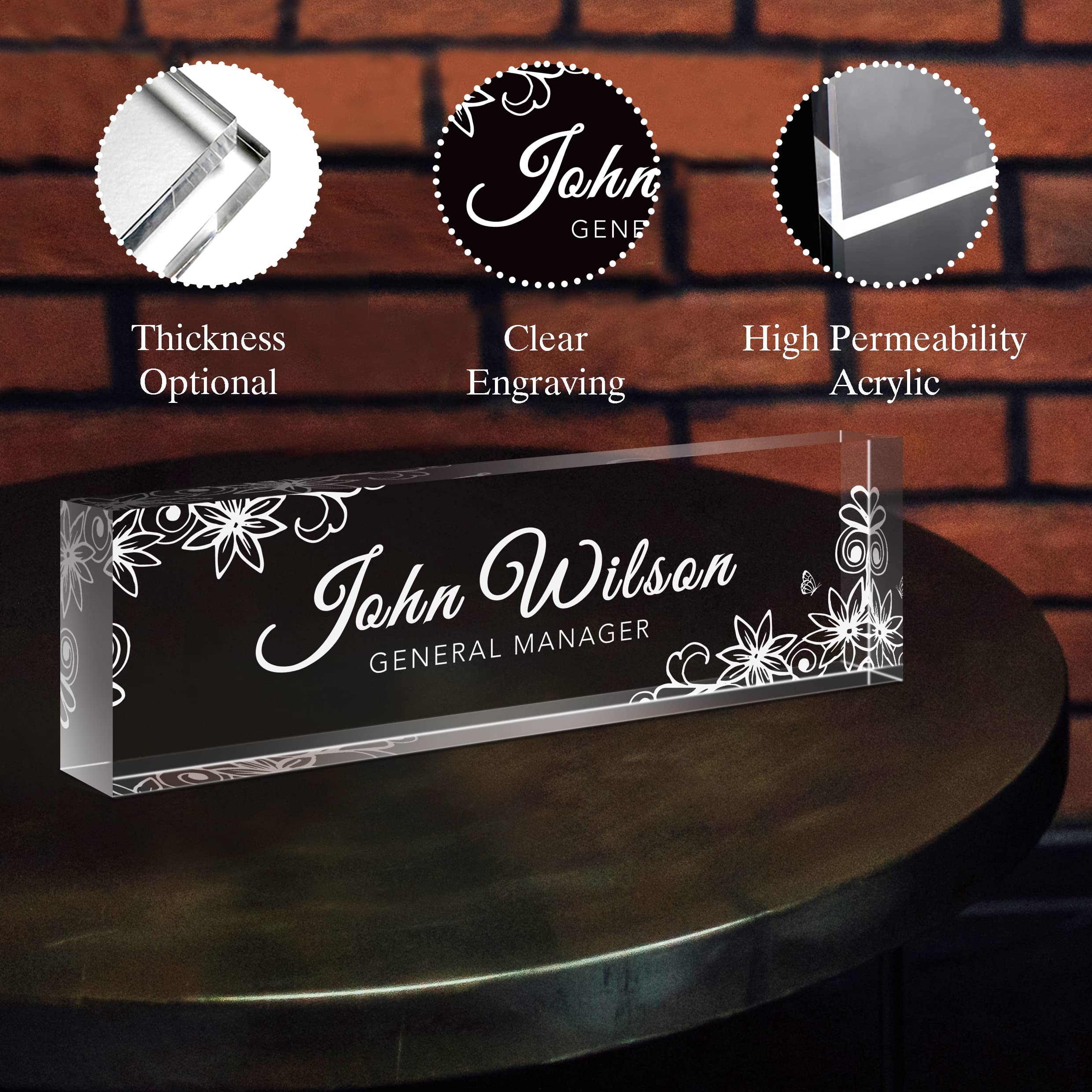 Placa De Identificación Personalizada Para Computadora – Placa De