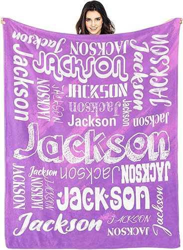 Vista 30 de Manta personalizada con texto, manta personalizada con nombre para madre, padre, adultos, amigos, amantes, perros, mascotas, manta de franela 01