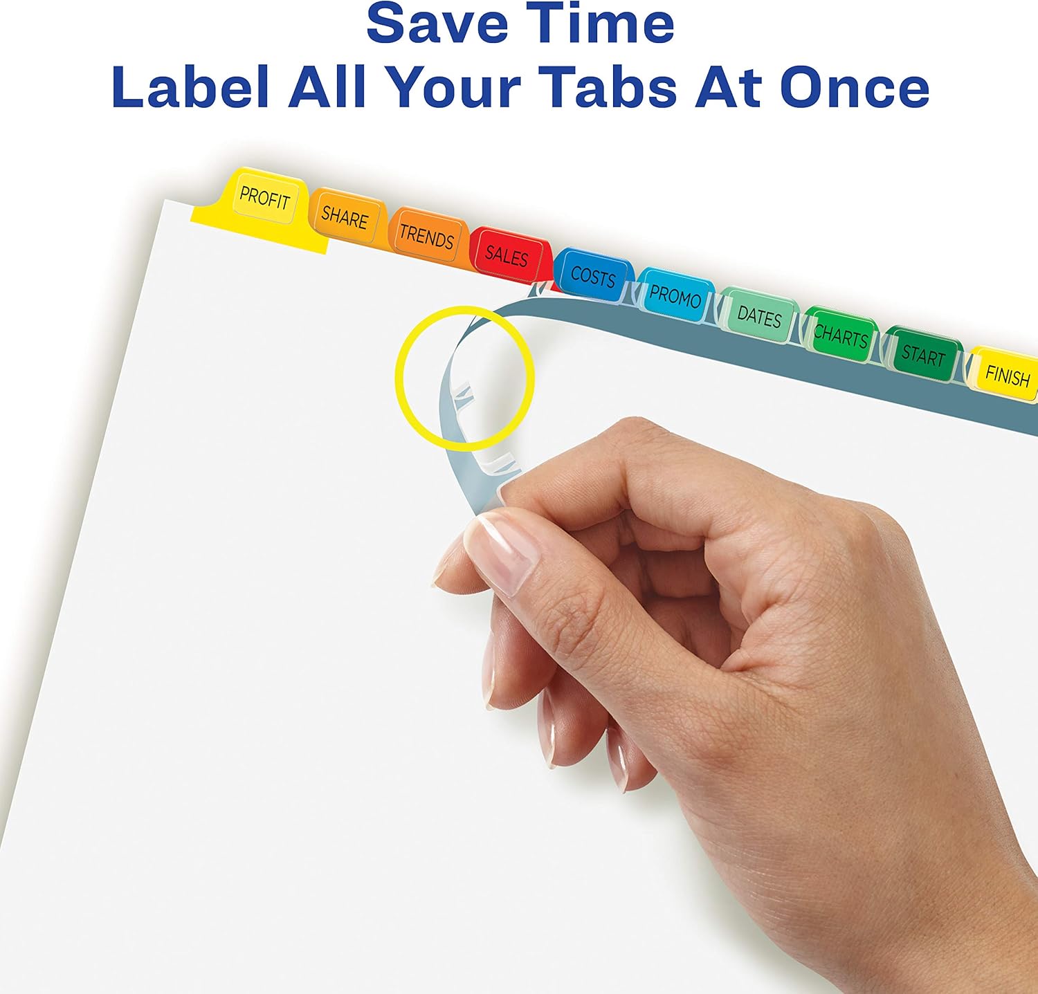 Avery Index Maker Clear Label Dividers, 12-Tab, Multicolor, 5 Sets image 5