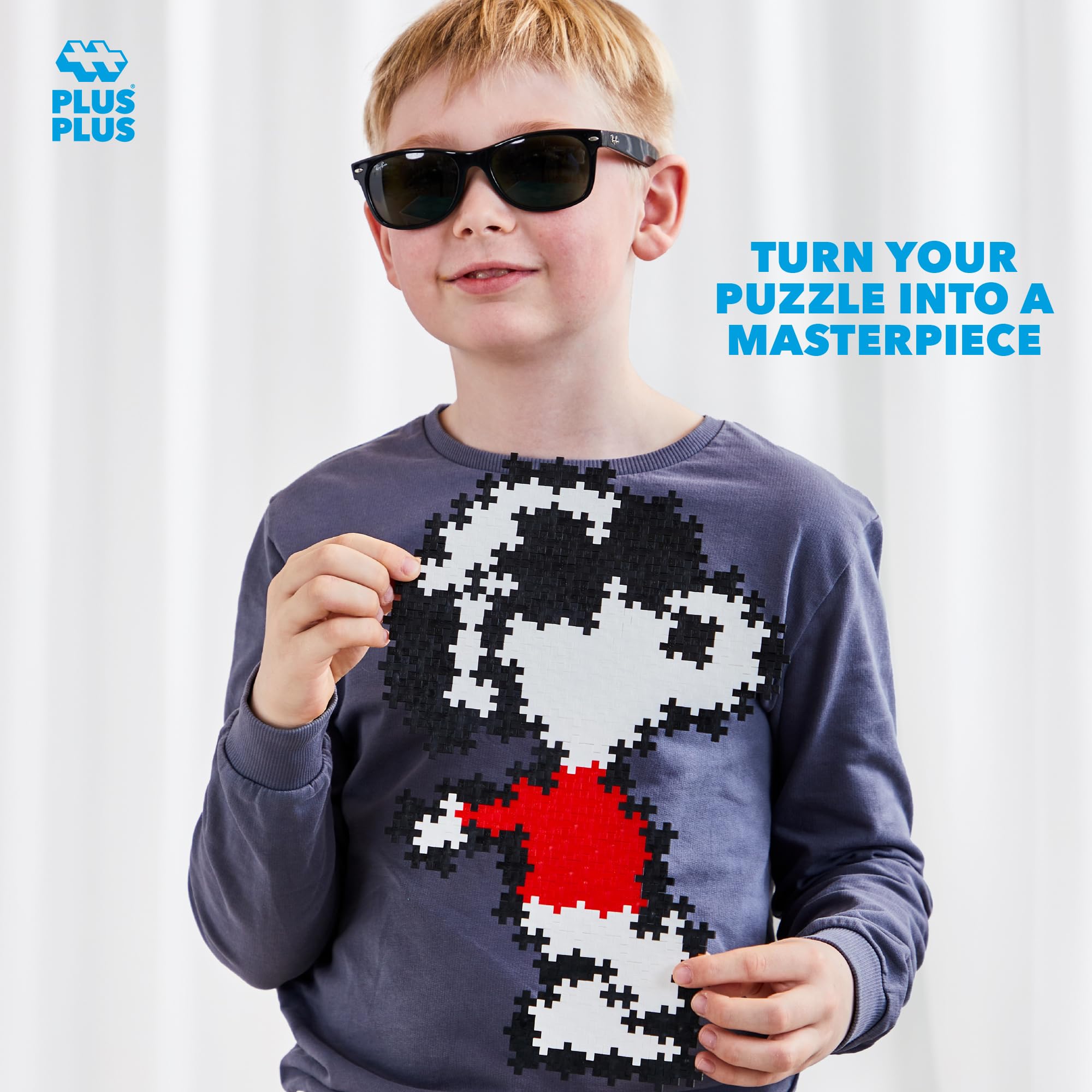 Amazon.com: Plus Plus Puzzle By Number, Joe Cool - 275 Piece Mini