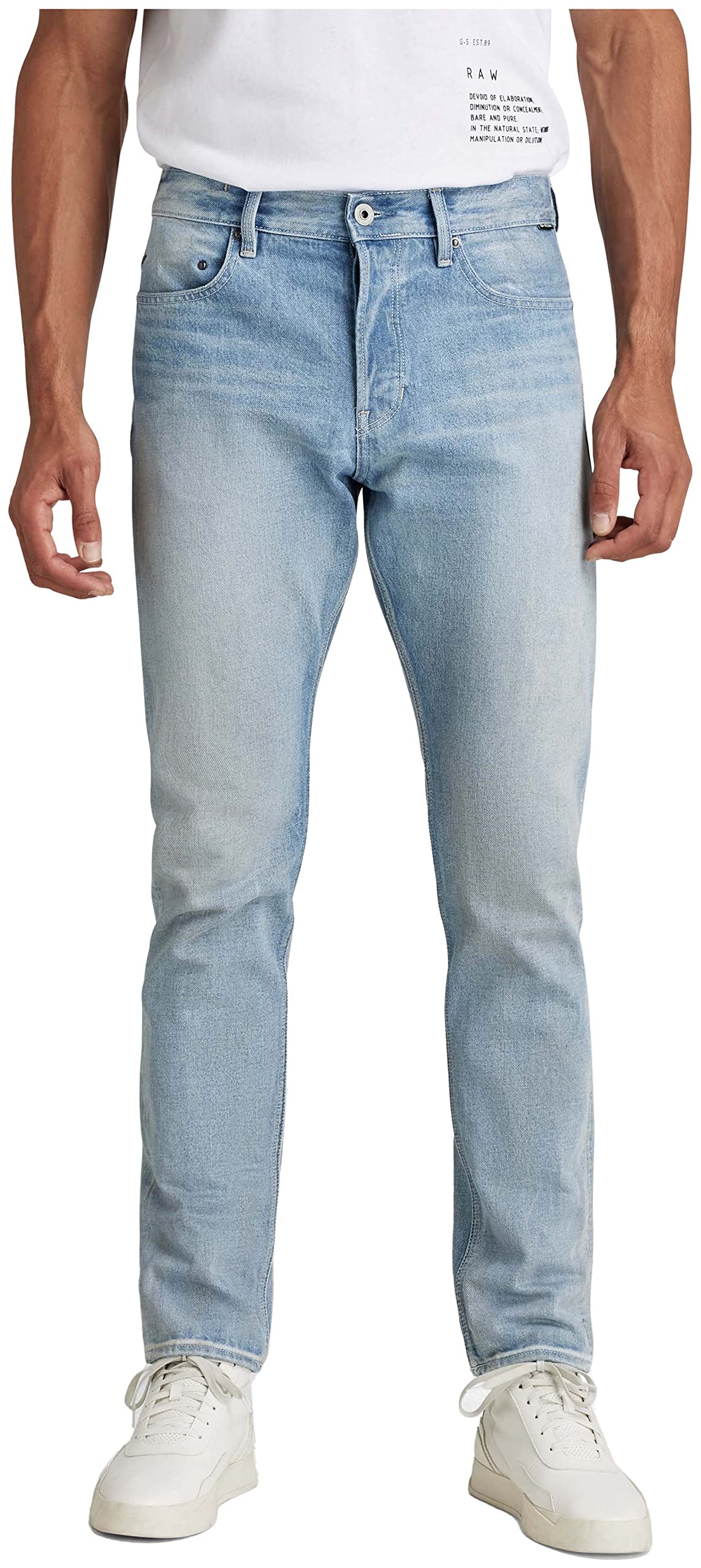 G-STAR RAW Men's Triple A Regular Straight Jeans, Blue (vintage electric blue D19161-C967-D125), 31W / 32L