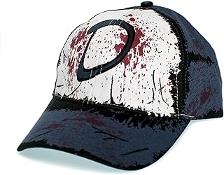 Posse Comitatus Clementines Hat Clem's Cap Extreme Zombie Blood Splatter Cotton Twill with Adjustable Cosplay Blue/White