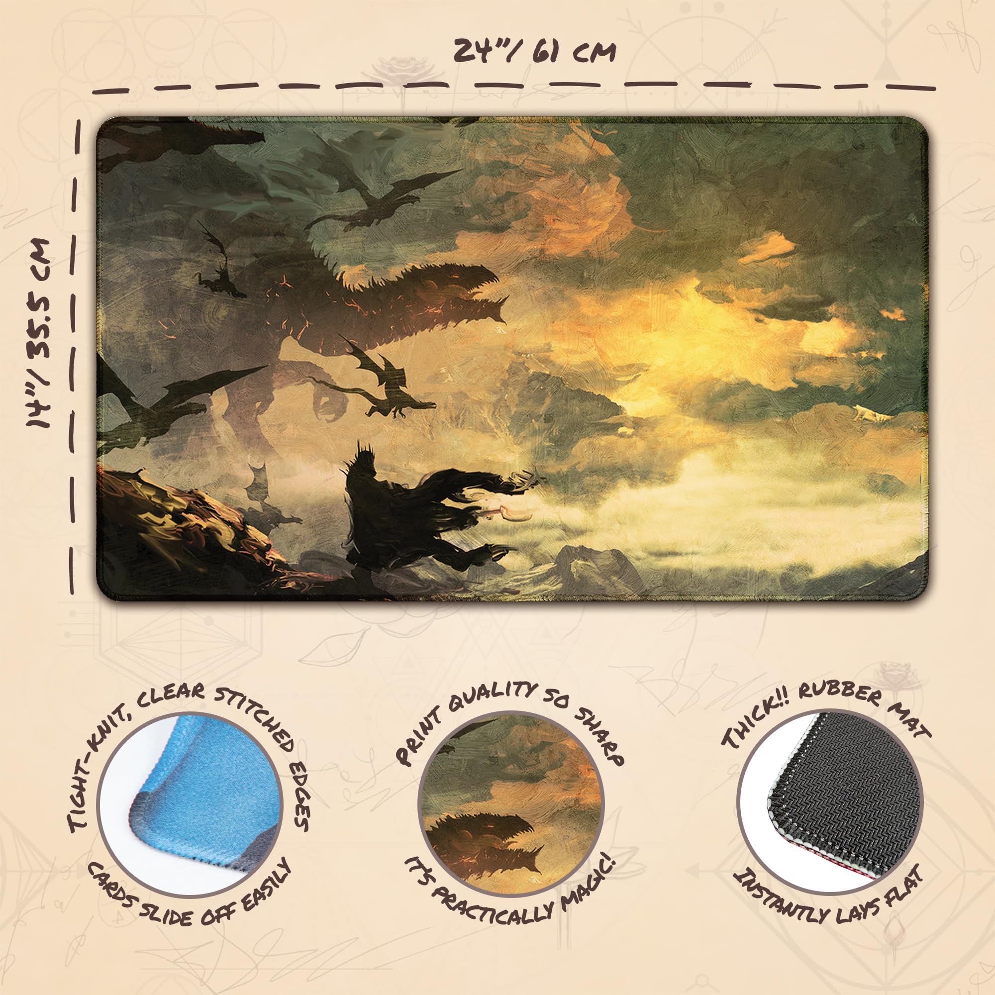 Magic The Gathering LOTR Lord Of The Rings Playmat Ubuy