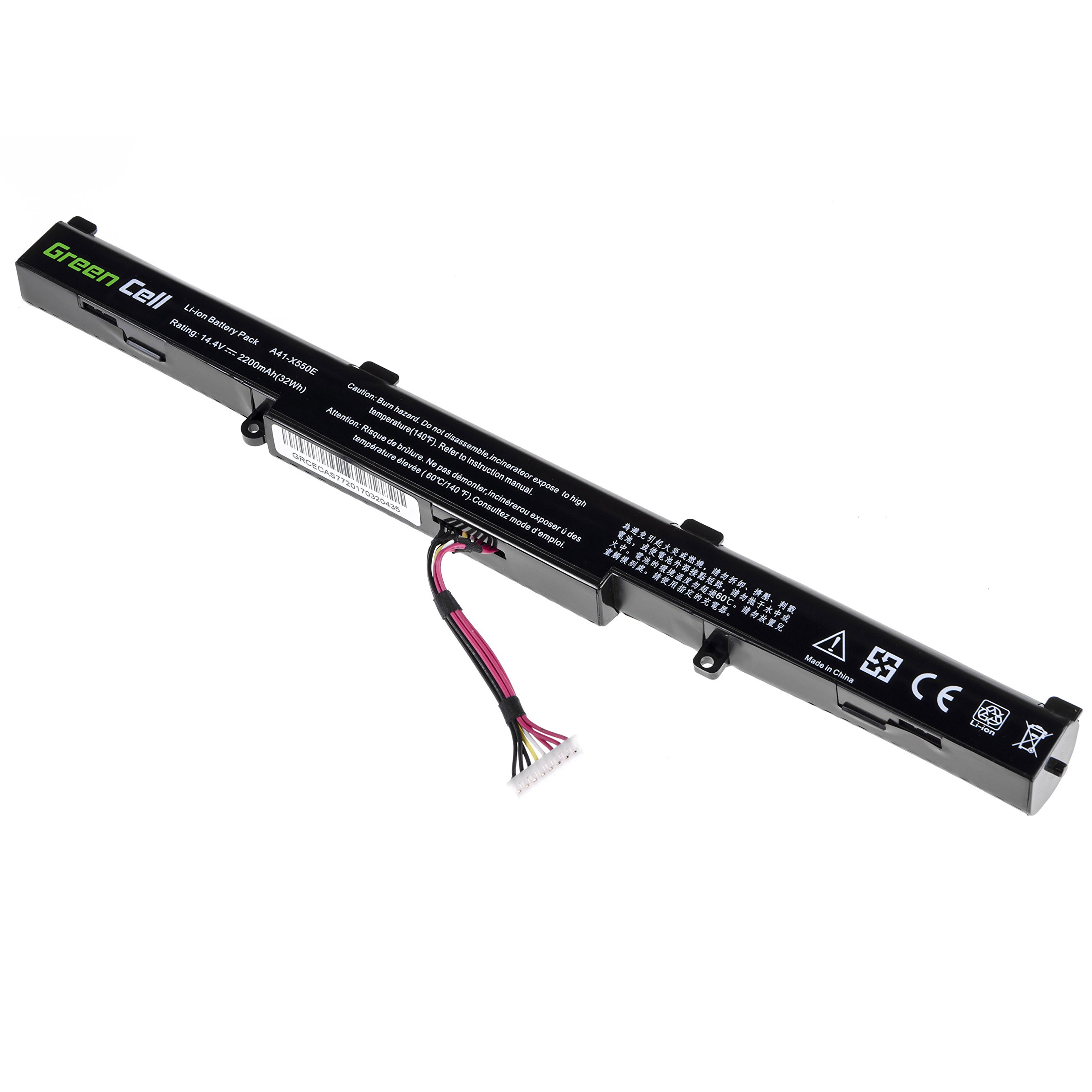 Green Cell Batterie ASUS A41-X550E pour ASUS R510 R510D R510DP X550D X550DP R752L R752LB R752LAV F550D F750L F751L R751J R751JA R751JB R751JK R751L R751LN R752LJC X450JF X450JN X750J X751L