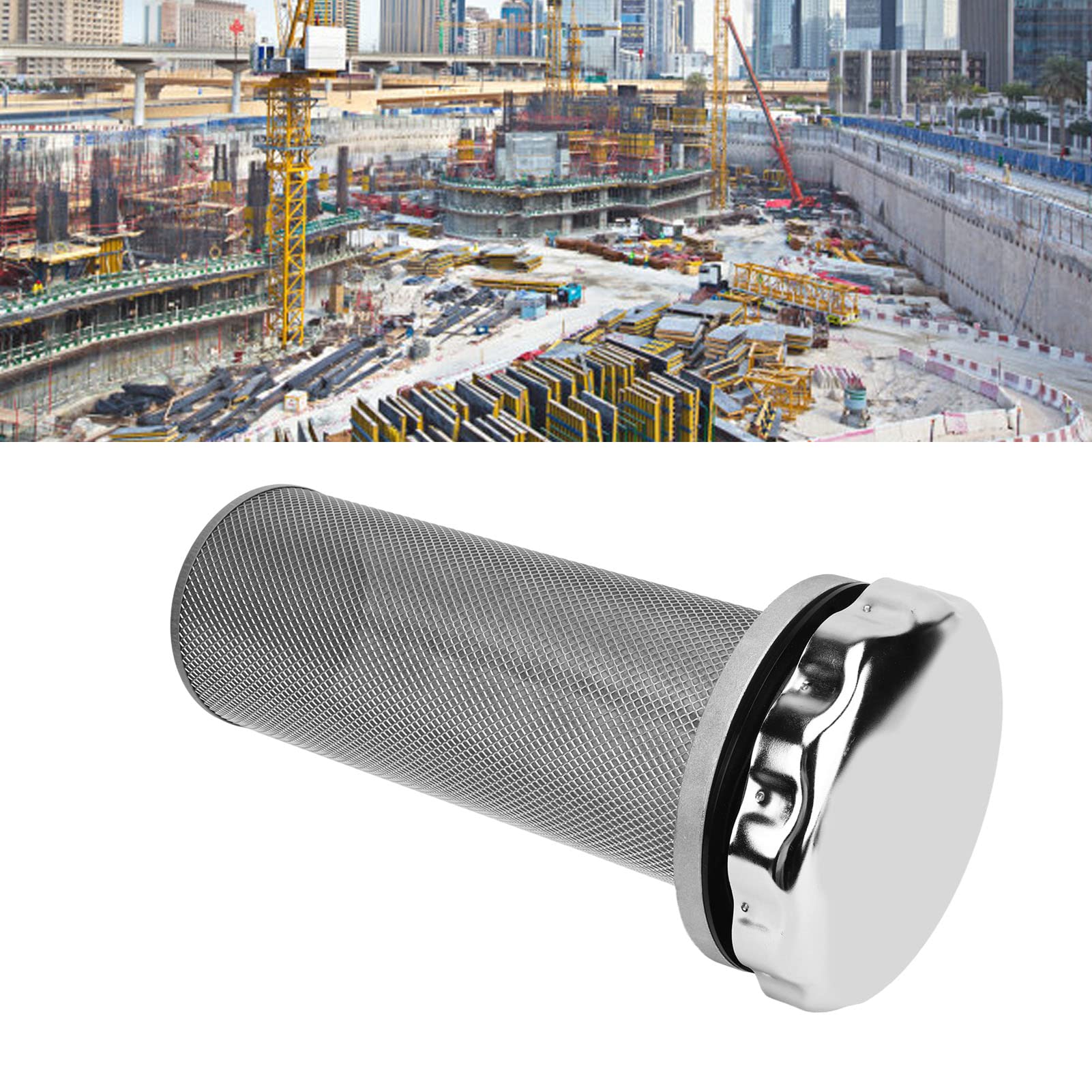Generic Filtro Dell'aria Idraulico, Filtro Dell'aria per Serbatoio Dell'olio in Acciaio Inossidabile, Filtrazione Ad Alta Efficienza per Edilizia, Agricoltura, Sistemi Industriali,